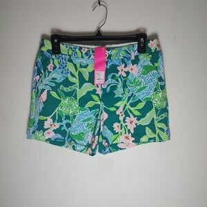 Lilly Pulitzer NEW Women's Callahan Shorts Hot On The Vine Print Size 6